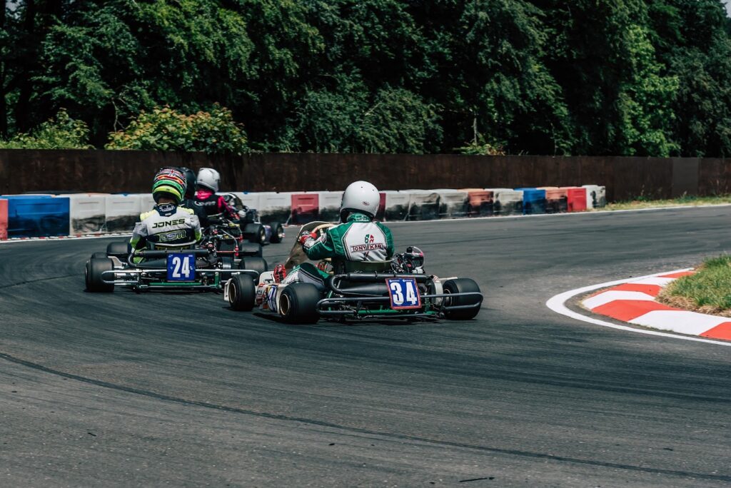 Junior and senior karting