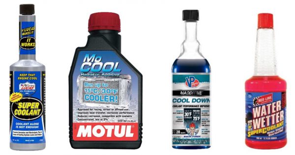 Motorsport track car engine coolant