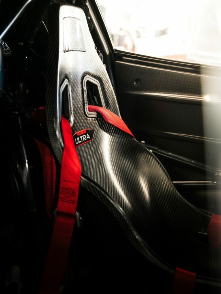 Stylised race seat