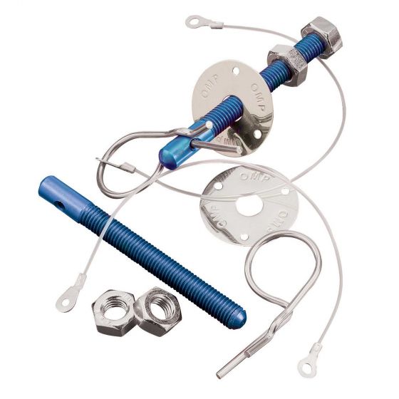 OMP Aluminium Bonnet Pin Kit
