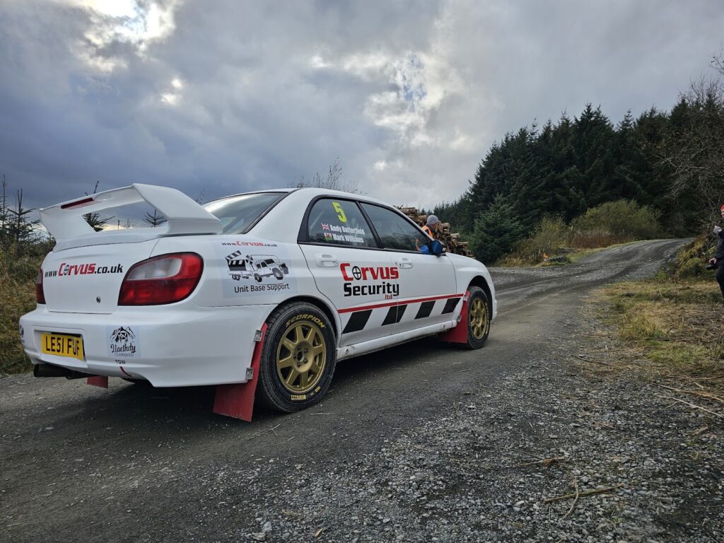 Subaru Impreza rally car.