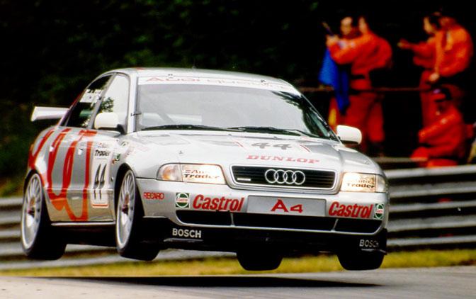 A race car on a track
