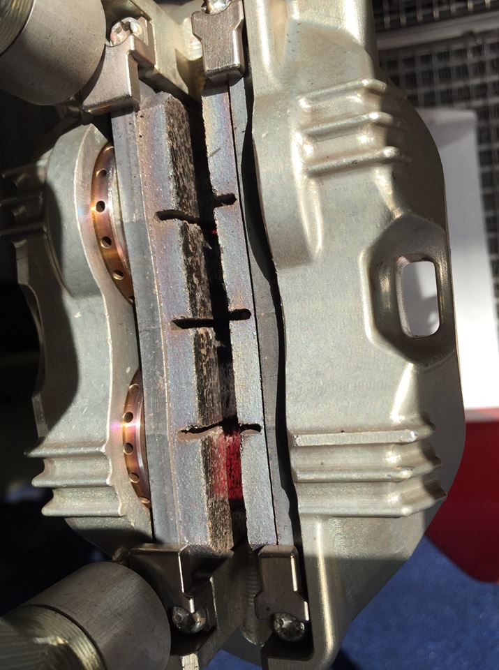 brake pad and caliper