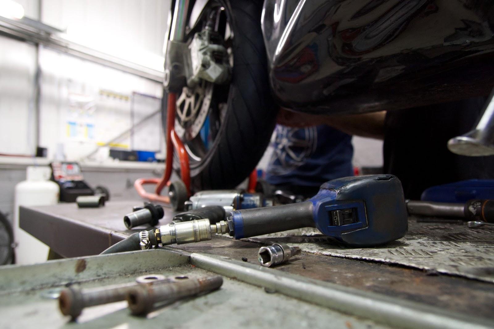 Final checks once you have changed a motorcycle tyre
