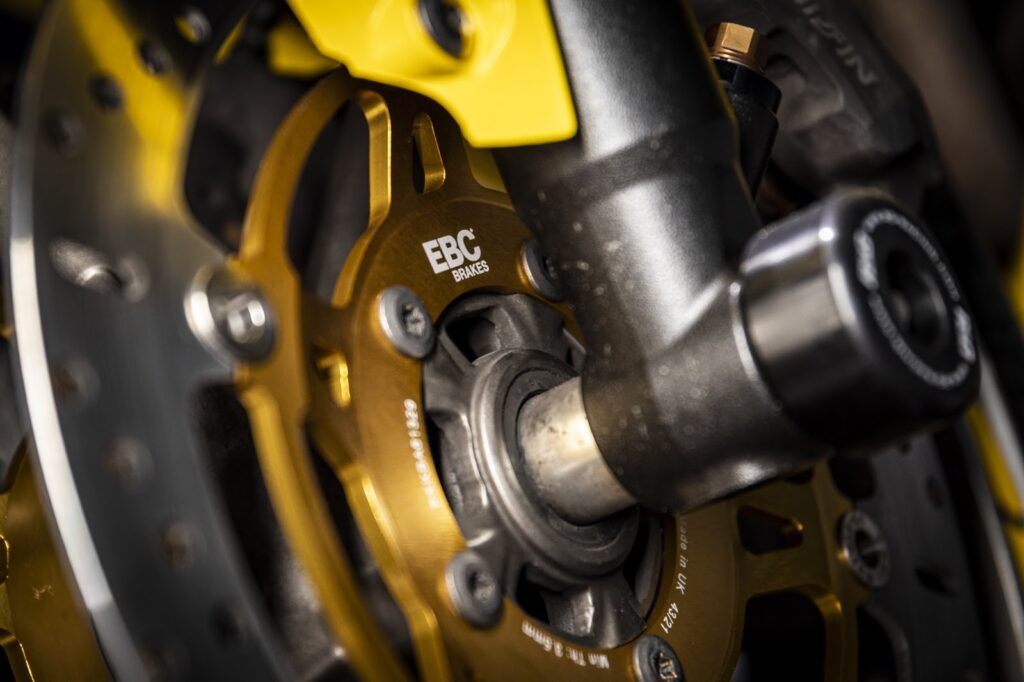 Motorcycle EBC brakes