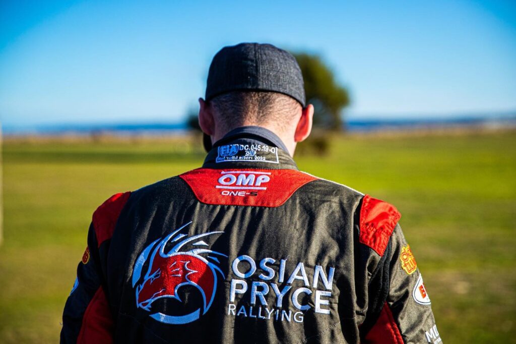 Osian Pryce rallying